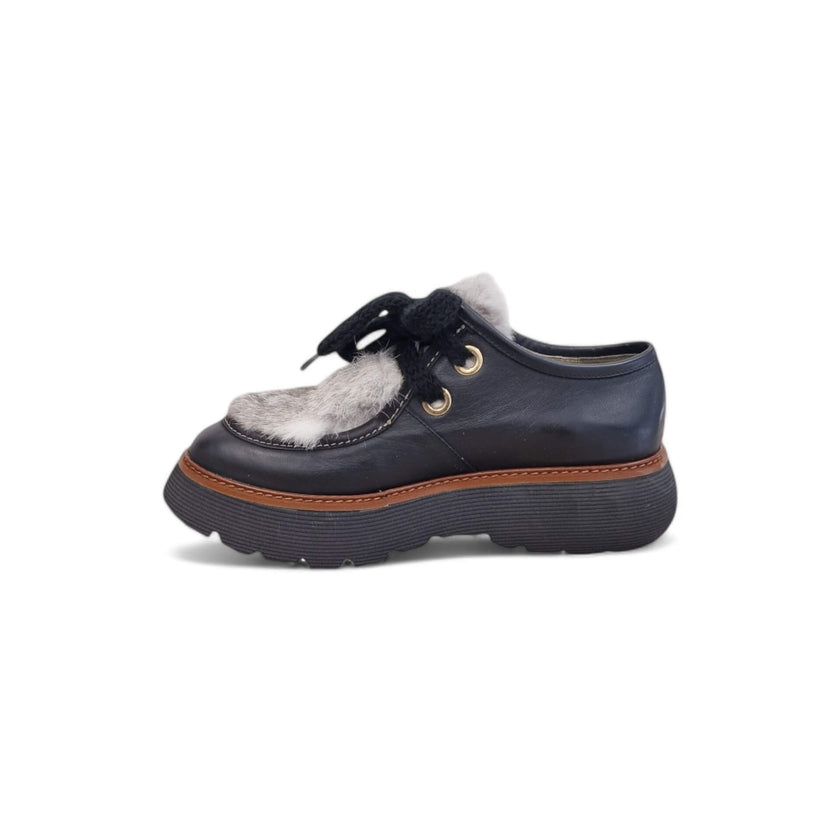 Viola Ricci Gio - Scarpa allacciata nera phar Affare Del Giorno
