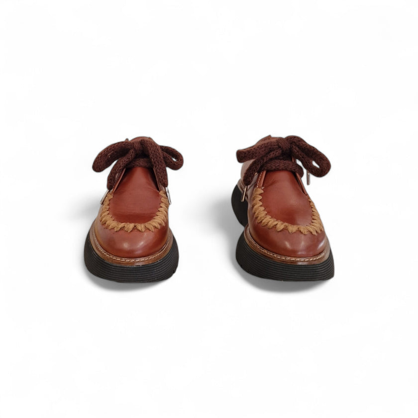 Viola Ricci Gio - Scarpa allacciata rhum Prezzo Ridotto