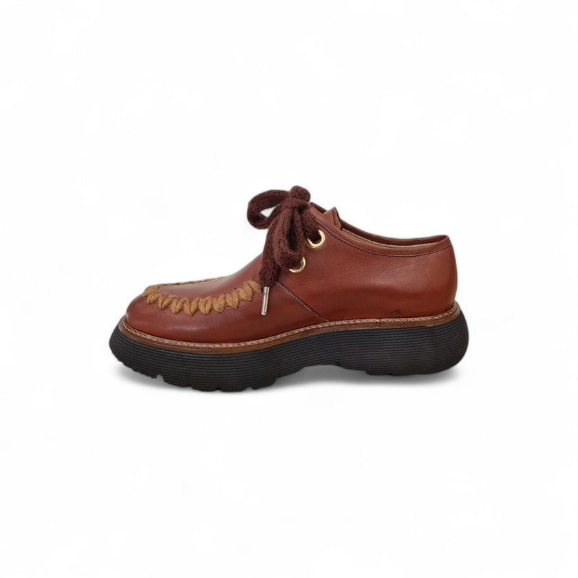 Viola Ricci Gio - Scarpa allacciata rhum Prezzo Ridotto