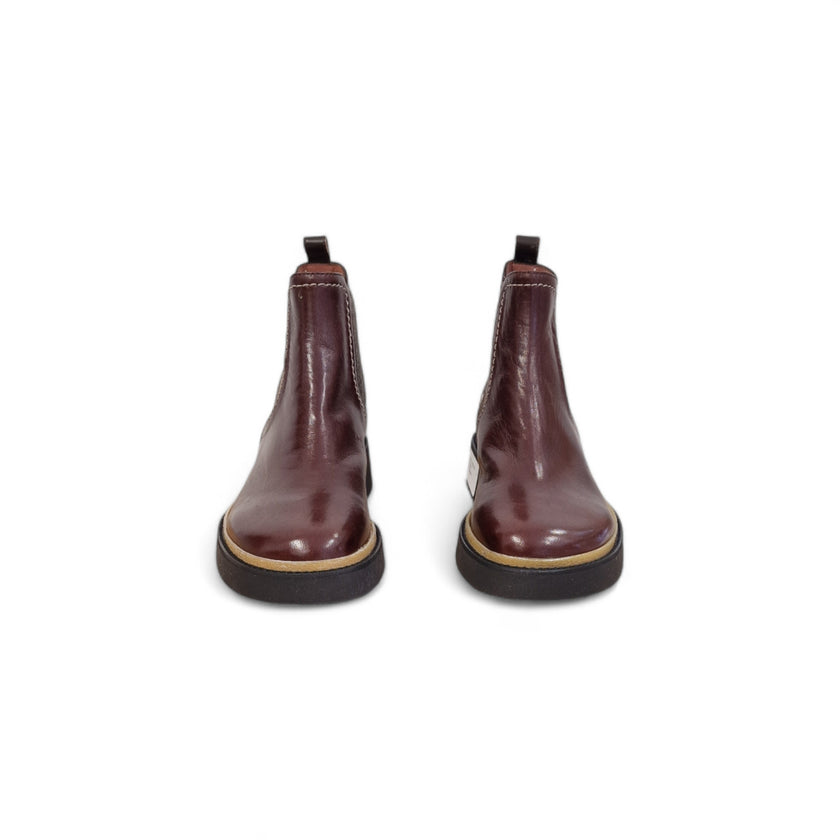 Viola Ricci Alice - Stivaletto beatles pelle mogano Offerte