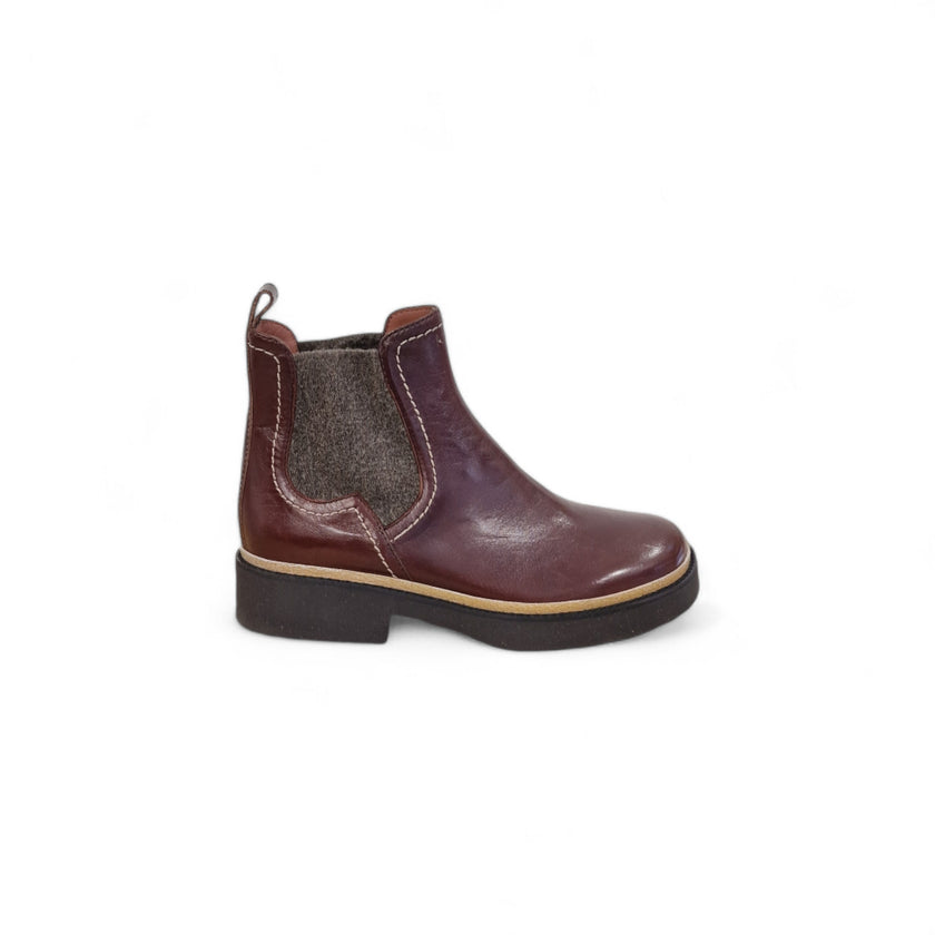 Viola Ricci Alice - Stivaletto beatles pelle mogano Offerte