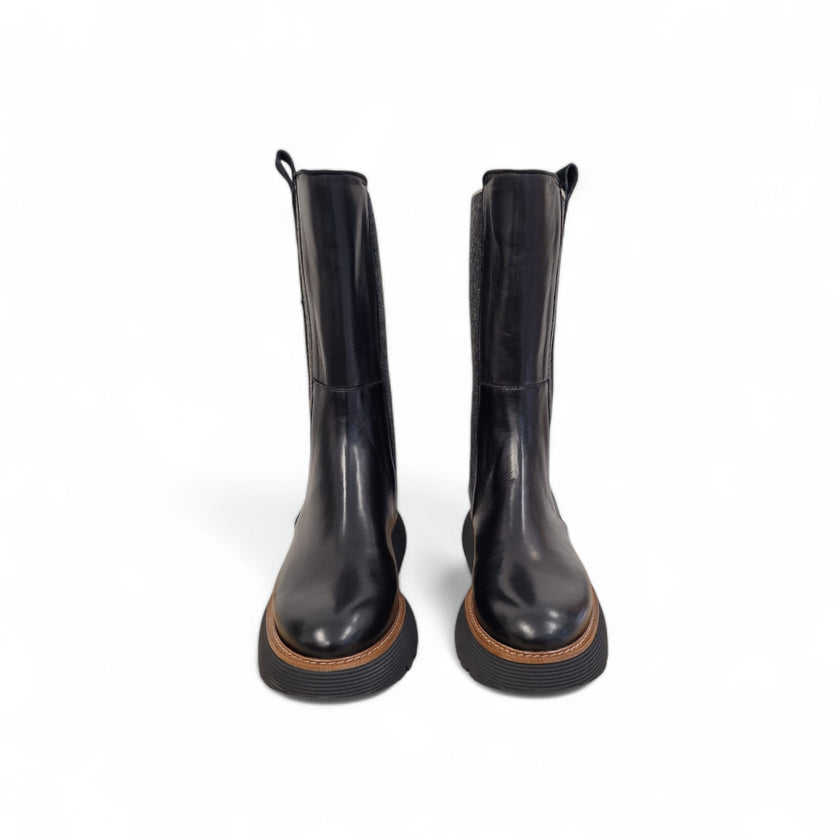 Viola Ricci Gio - Stivale in pelle Nero - Kombat Vendita