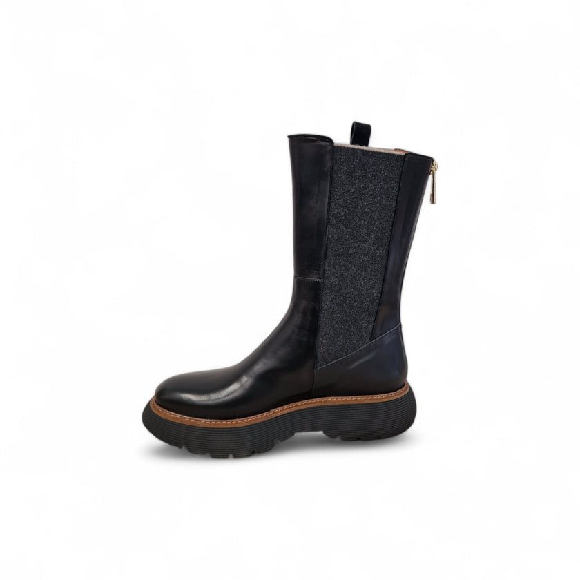 Viola Ricci Gio - Stivale in pelle Nero - Kombat Vendita