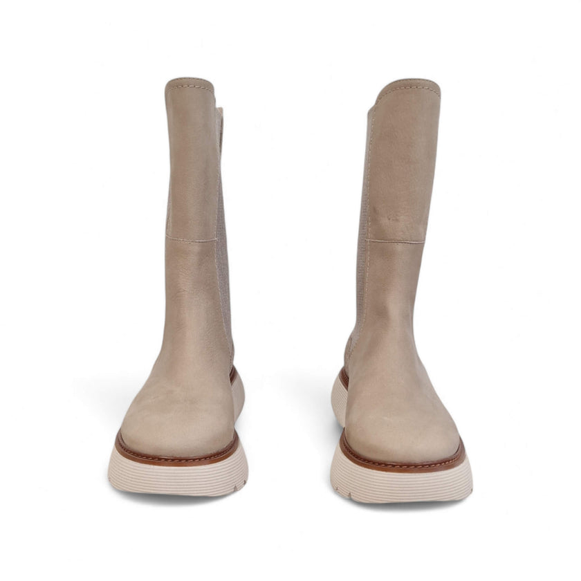 Viola Ricci Sally - Stivale in pelle beige Fino Al -60%