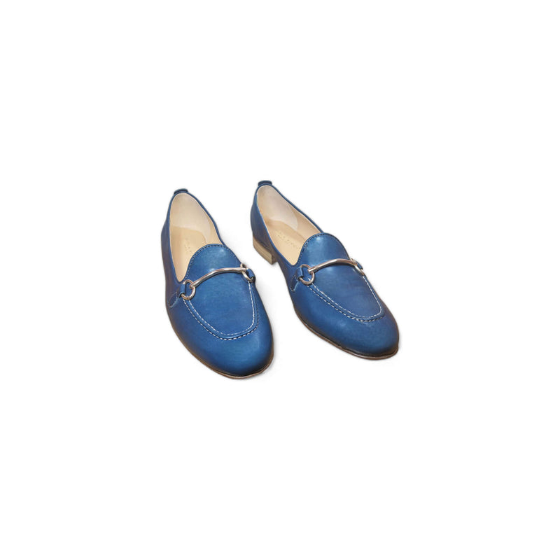 Viola Ricci Zil - slip on pelle bleu' navy Prezzo Ridotto