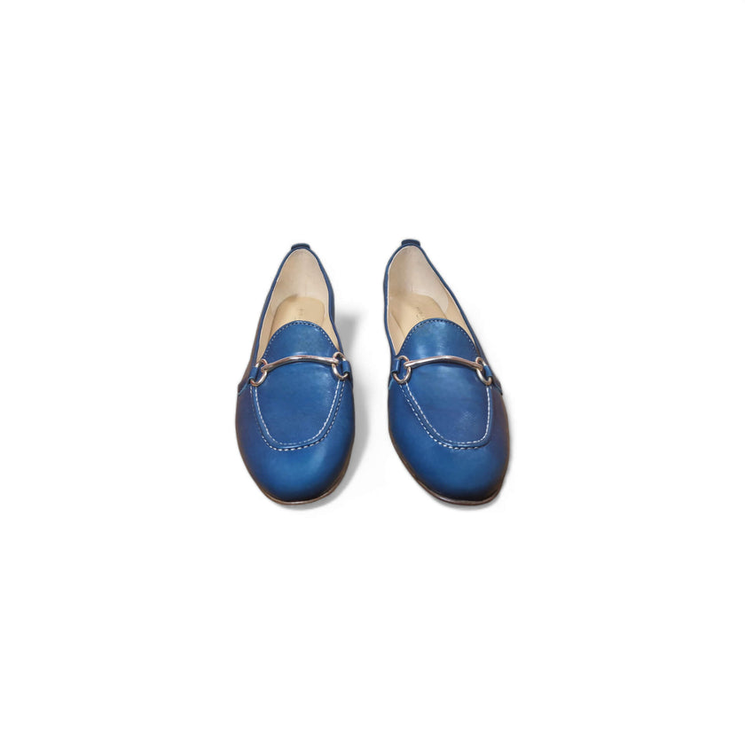 Viola Ricci Zil - slip on pelle bleu' navy Prezzo Ridotto