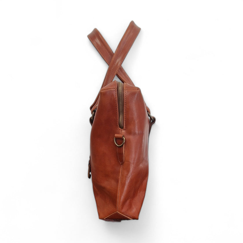 Viola Ricci Mail - Borsa in pelle rhum In Vendita
