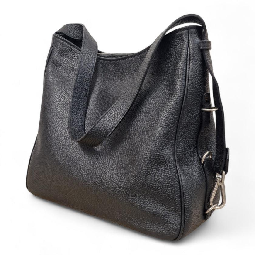 Viola Ricci West - Borsa in pelle nera Nuova