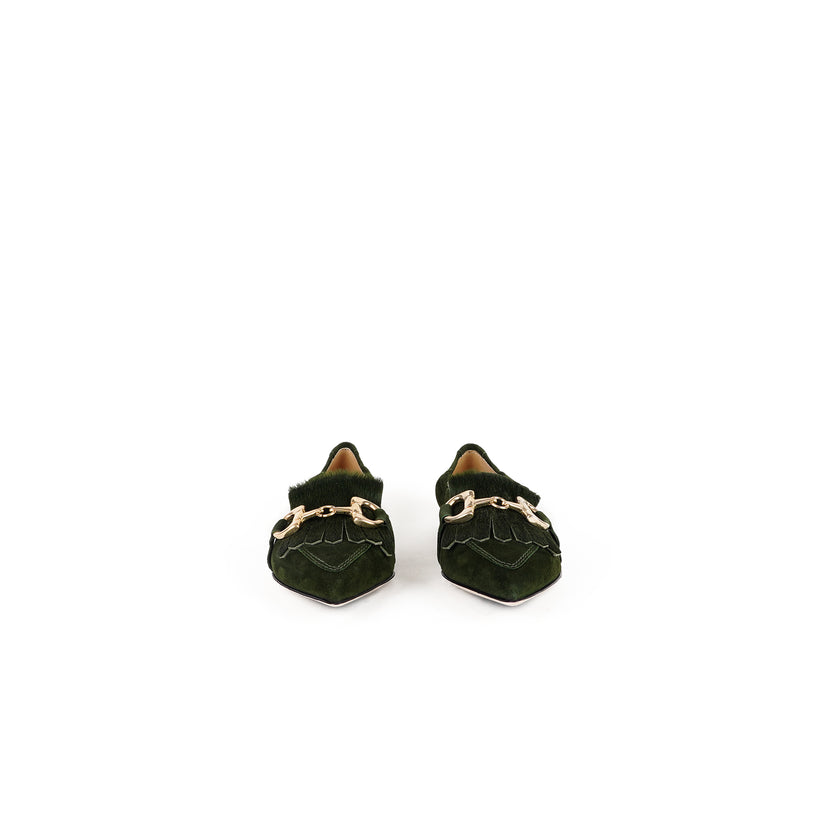 Viola Ricci Venus - Mocassino in camoscio Verde Moda