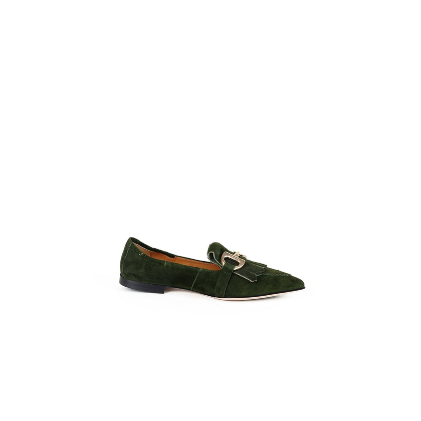 Viola Ricci Venus - Mocassino in camoscio Verde Moda
