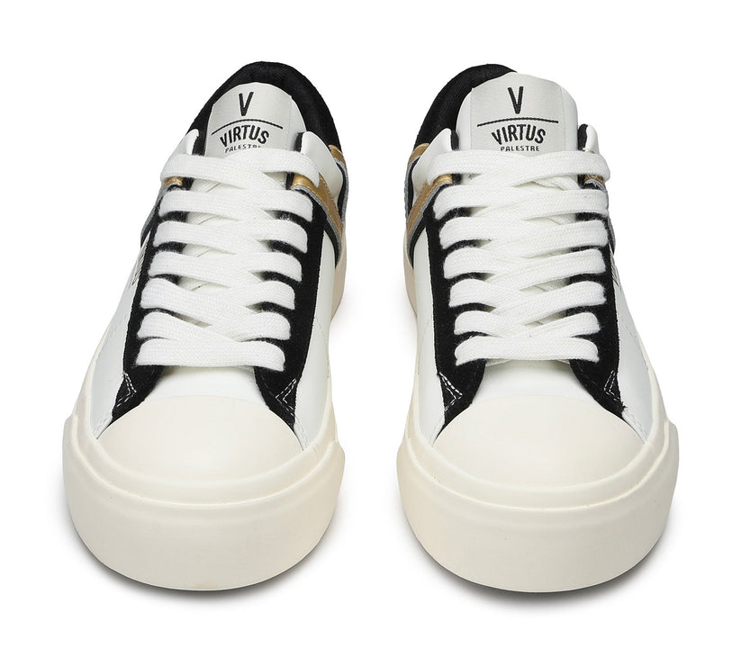 VIRTUS PALESTRE Rubby Low Leather/suede off white/black-gold 2025