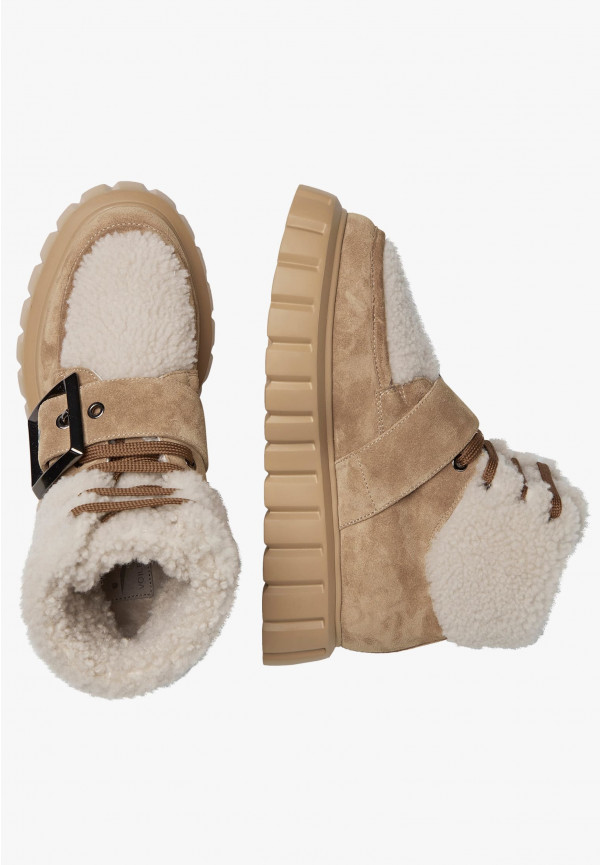 Voile Blanche GRENELLE LACE BUCKLE LINING FUR Saldi
