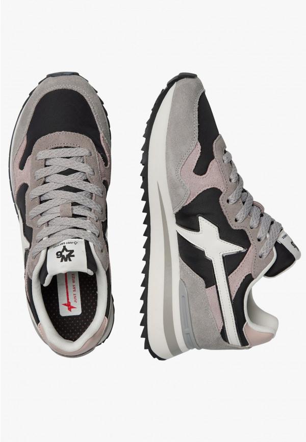 W6yz Sneakers in tessuto tecnico e suede Grigio -YAK-W Nuovo