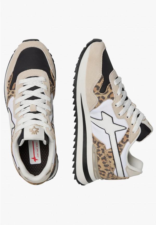 W6yz Sneakers in tessuto tecnico e suede Bianco-Grigio -YAK-W Spedizione Gratuita