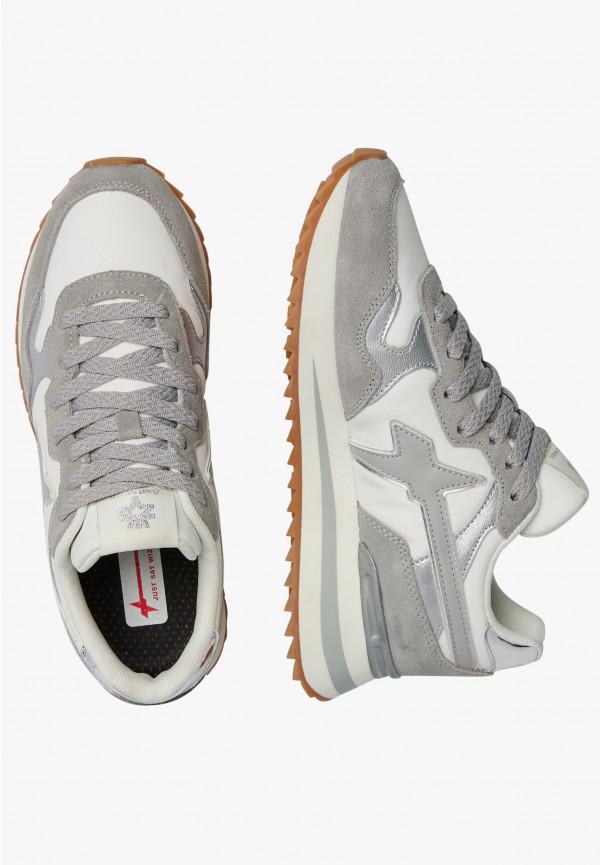 W6yz Sneakers in tessuto tecnico e suede Bianco-Grigio -YAK-W Pezzi Unici