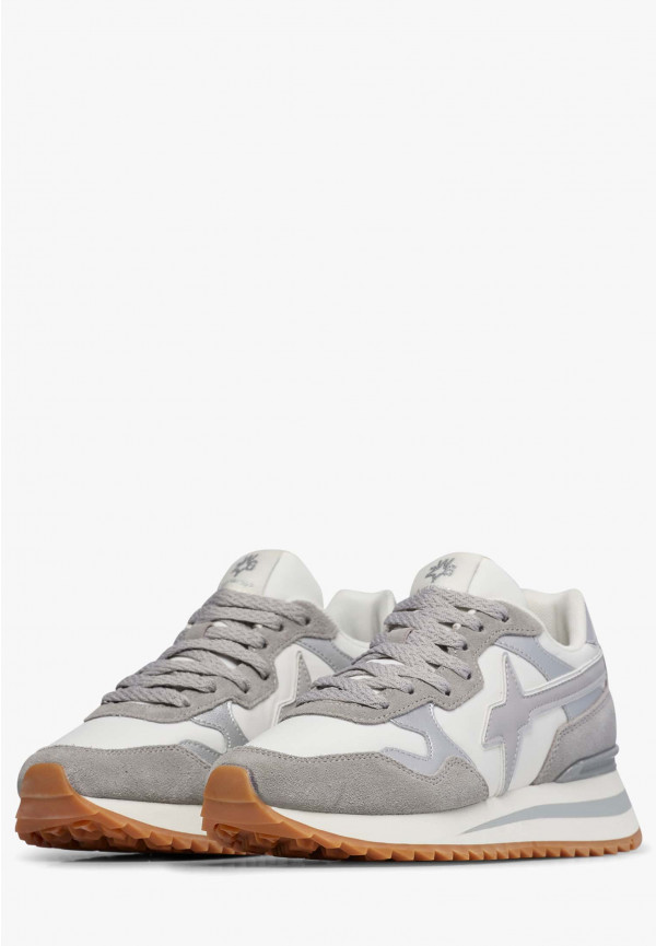 W6yz Sneakers in tessuto tecnico e suede Bianco-Grigio -YAK-W Pezzi Unici