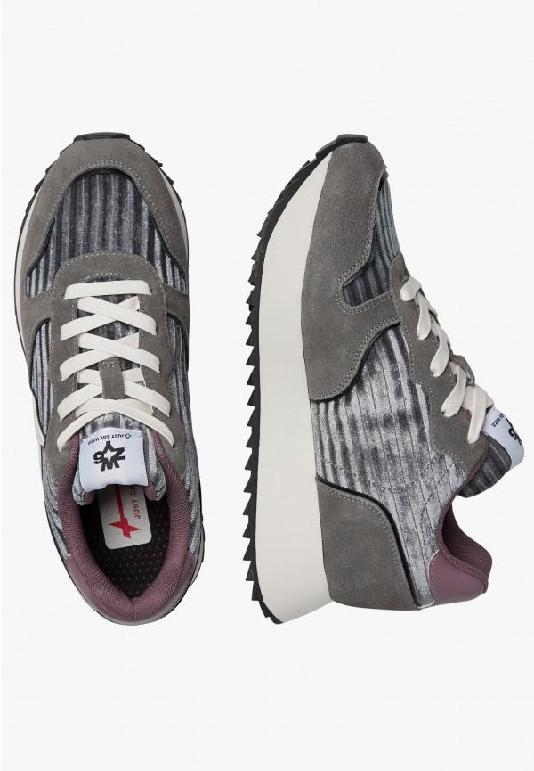 W6yz Sneakers in pelle e suede Antracite -JET-W Qualità Garantita