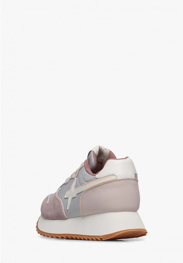 W6yz Sneakers in suede e tessuto tecnico Rosa -JET-W Negozi Online