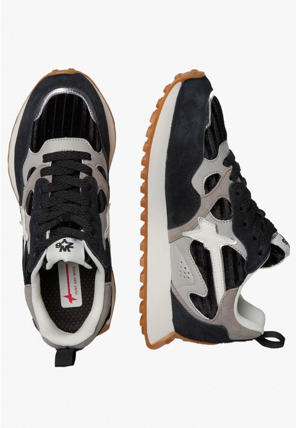 W6yz Sneakers in suede e tessuto tecnico Nero -LOOP-W Fino Al -60%