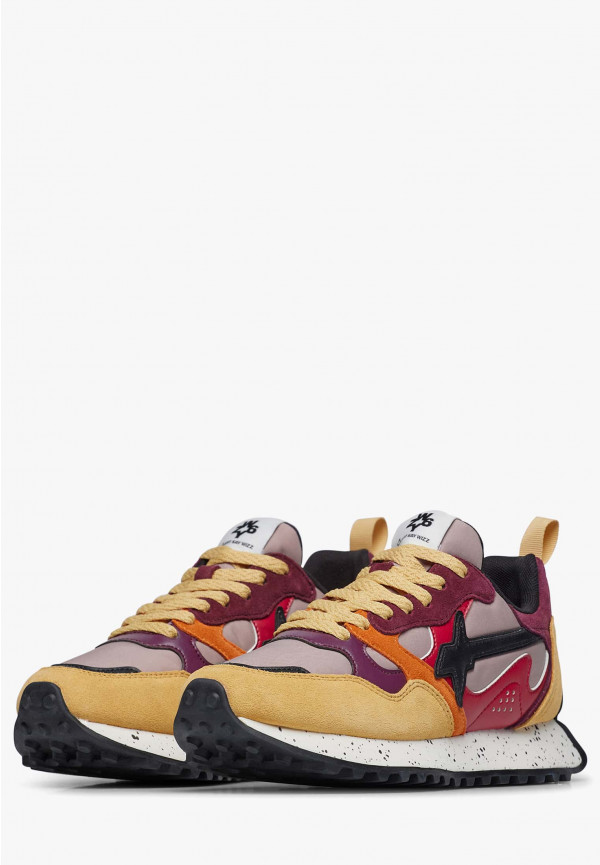 W6yz Sneakers in suede e tessuto tecnico Rosso -LOOP-W Shopping Online