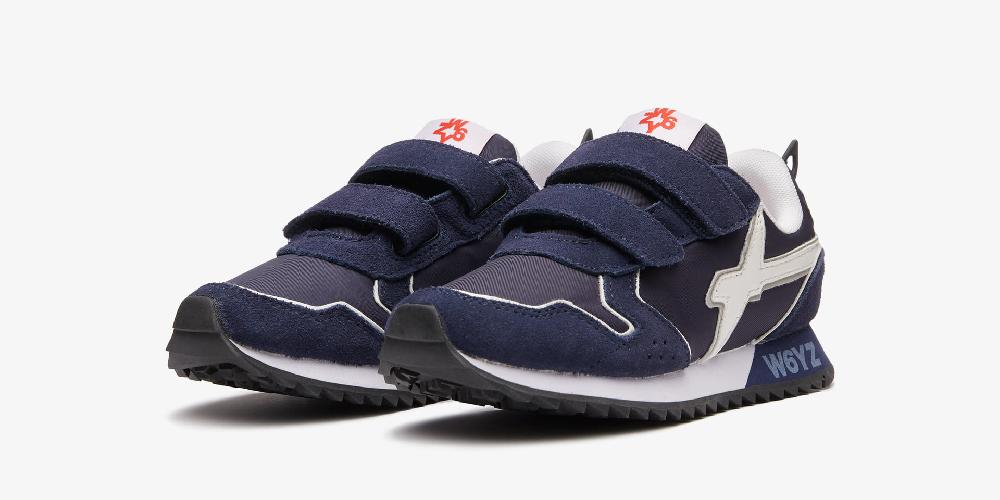 W6yz Sneakers con dettagli argentati Blu -JET VL-J In Vendita