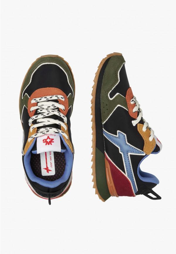 W6yz Sneakers in tessuto tecnico e suede Militare -JET-J Vendite Flash
