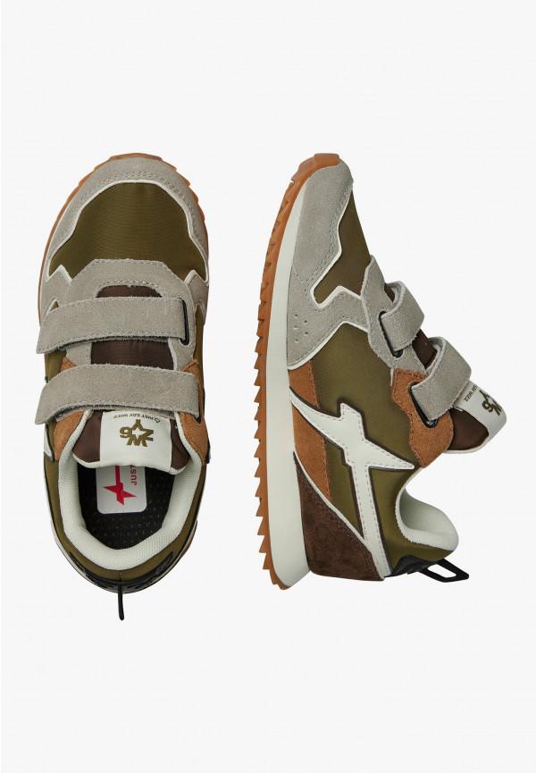 W6yz Sneakers in tessuto tecnico e suede Tortora -JET VL-J In Saldo