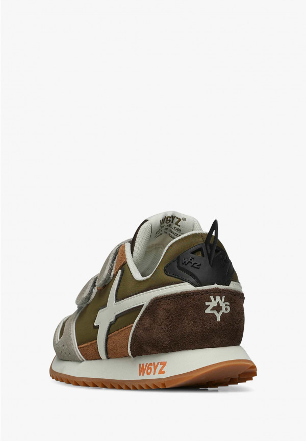 W6yz Sneakers in tessuto tecnico e suede Tortora -JET VL-J In Saldo