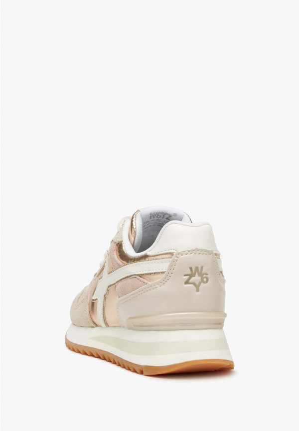 W6yz Sneakers in suede e tessuto tecnico Beige -YAK-J Nuova