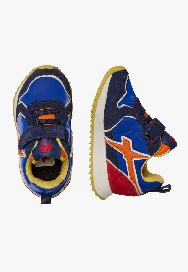 W6yz Sneakers in suede e tessuto tecnico Nero -JET-BABY In Linea