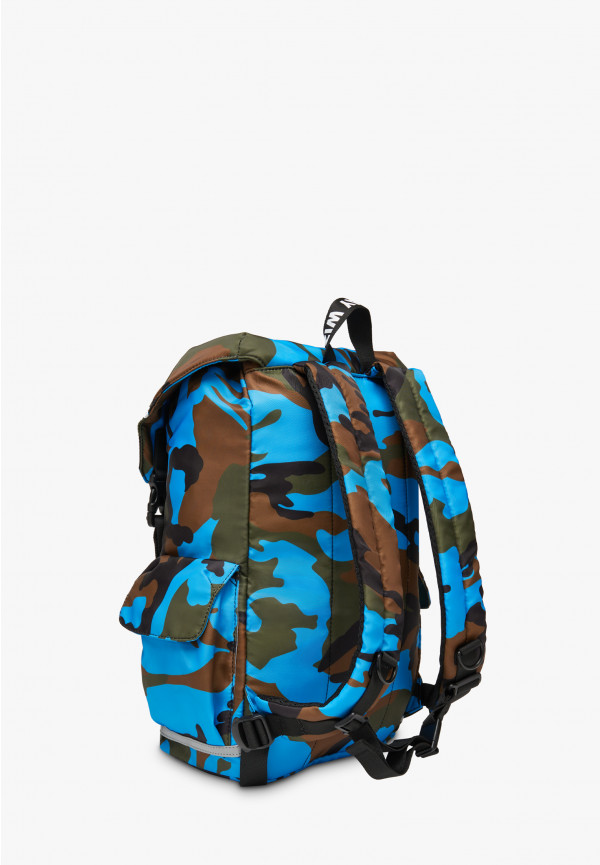 W6yz Zaino con stampa camouflage Azzurro -BOOST Vendita