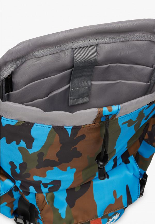 W6yz Zaino con stampa camouflage Azzurro -BOOST Vendita