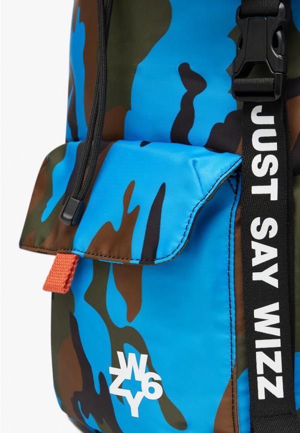 W6yz Zaino con stampa camouflage Azzurro -BOOST Vendita