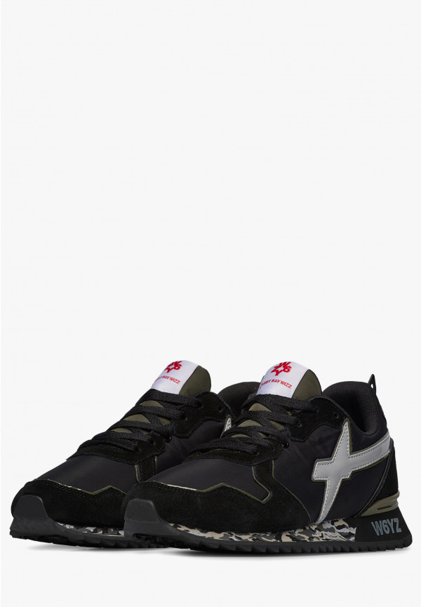 W6yz Sneakers in tessuto tecnico e suede Nero -JET-M Soddisfazione Garantita