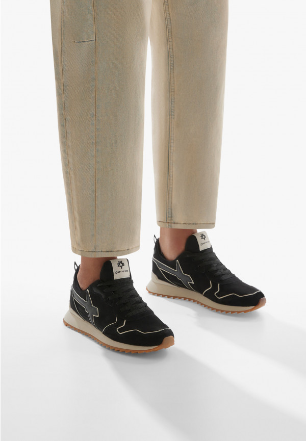 W6yz Sneakers in suede Nero -JET-M Qualità Garantita