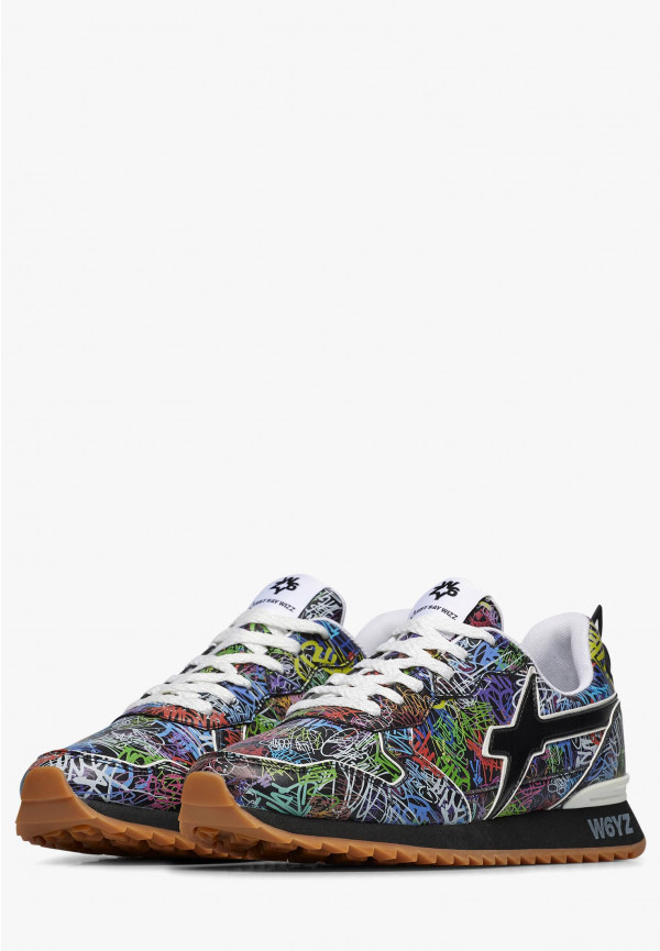 W6yz Sneakers in ecopelle Nero -JET-M Negozi Online