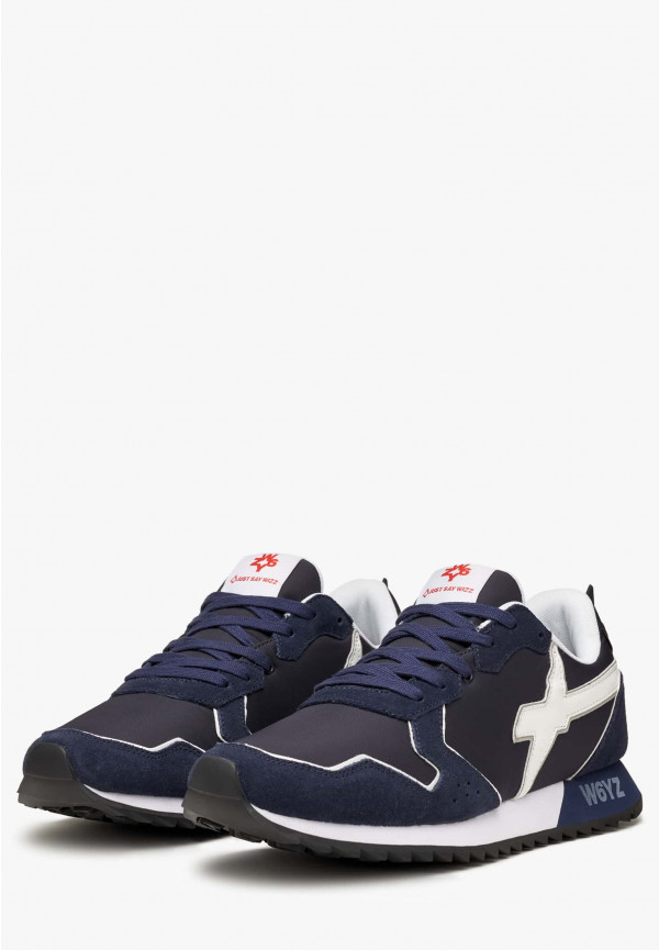 W6yz Sneakers in tessuto tecnico e suede Blu -JET-M Acquista Ora