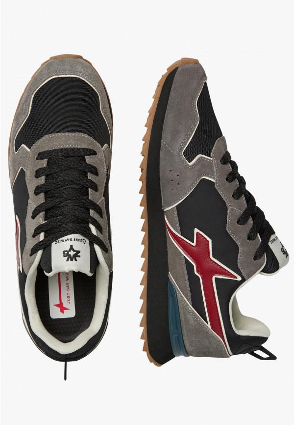 W6yz Sneakers in tessuto tecnico e suede Antracite -JET-M Consegna Veloce