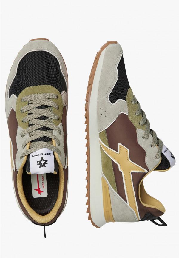 W6yz Sneakers in tessuto tecnico e suede Tortora -JET-M Promozione Limitata