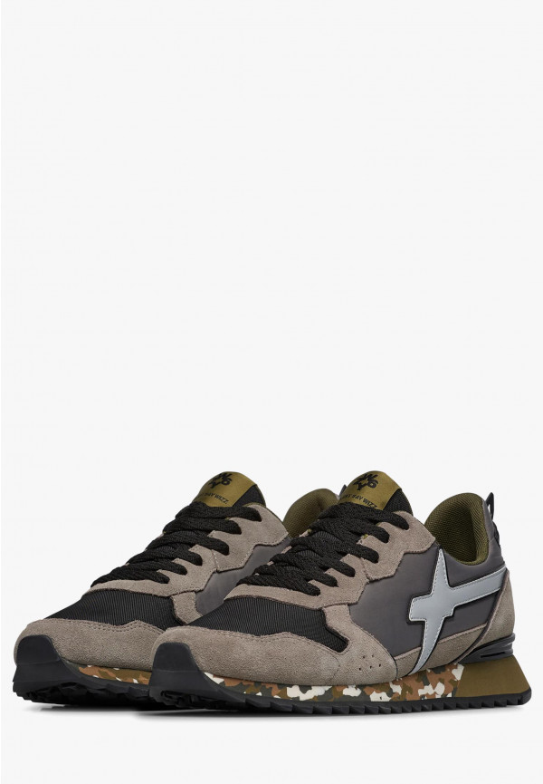 W6yz Sneakers in tessuto tecnico e suede Grigio-Nero -JET-M Fino Al -60%