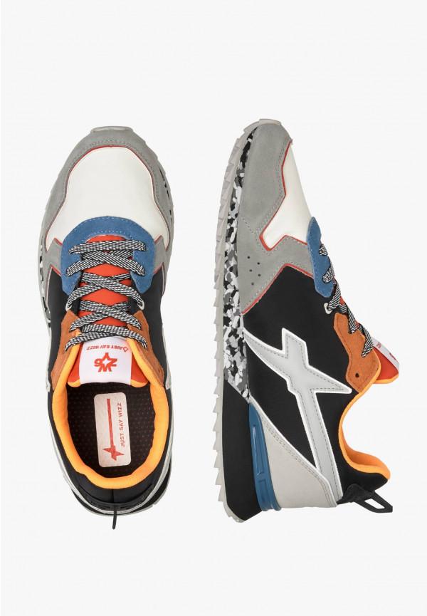 W6yz Sneakers in tessuto tecnico e suede Nero -JET-M Shopping Online