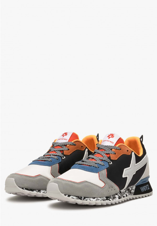 W6yz Sneakers in tessuto tecnico e suede Nero -JET-M Shopping Online