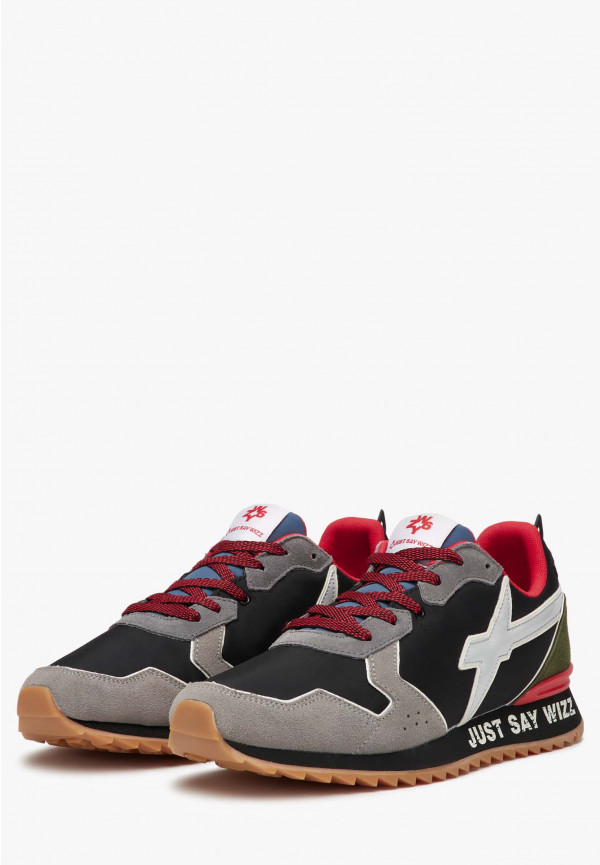 W6yz Sneakers in tessuto tecnico e suede Grigio -JET-M Affare Del Giorno