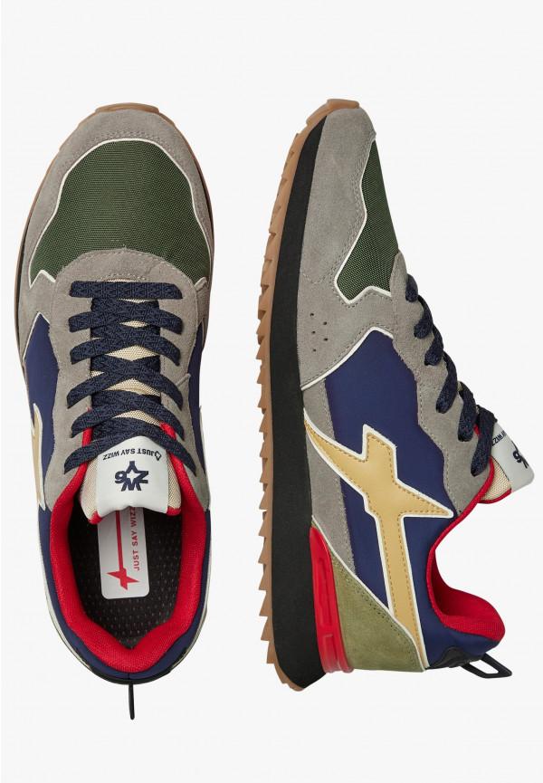 W6yz Sneakers in tessuto tecnico e suede Grigio-Blu -JET-M Prezzo Ridotto