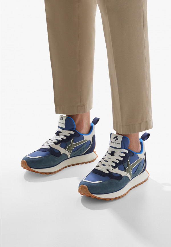 W6yz Sneakers in suede e tessuto tecnico Navy -LOOP-M Online