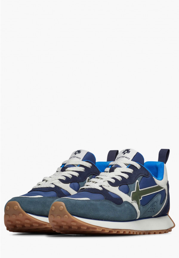 W6yz Sneakers in suede e tessuto tecnico Navy -LOOP-M Online
