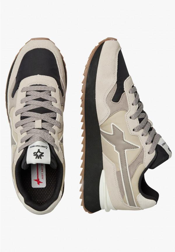 W6yz Sneakers in tessuto tecnico e suede Beige -YAK-M Saldi