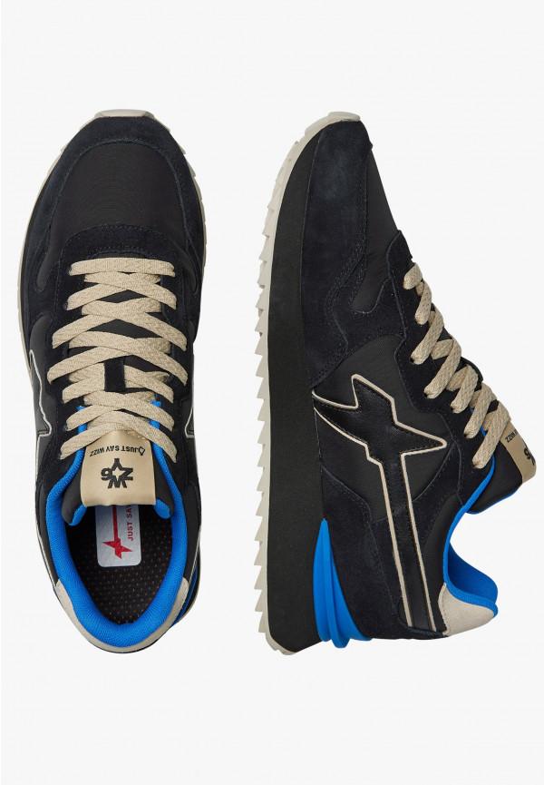W6yz Sneakers in tessuto tecnico e suede Nero -YAK-M Offerte