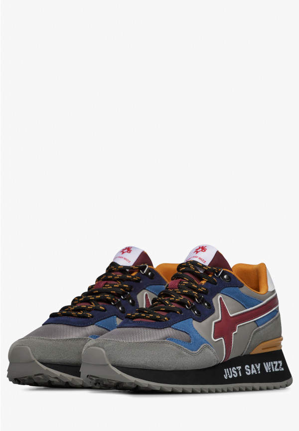 W6yz Sneakers in suede e tessuto tecnico Antracite -YAK-M Hotsell