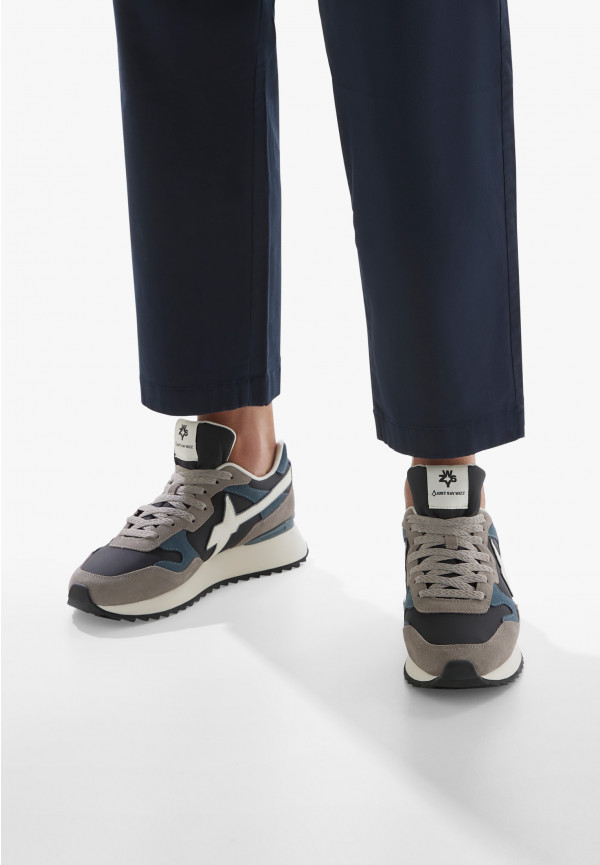 W6yz Sneakers in tessuto tecnico e suede Grigio -YAK-M Vendita Economica